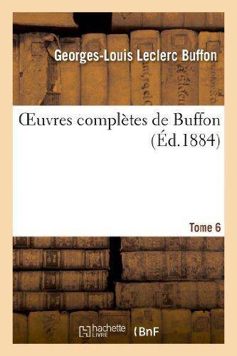Oeuvres completes de buffon.tome 6