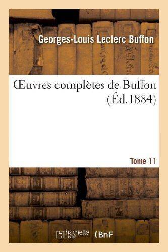 Oeuvres completes de buffon.tome 11