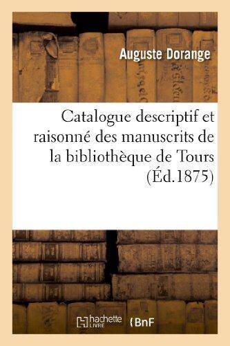 Catalogue descriptif et raisonne