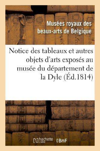 Notice des tableaux et autres