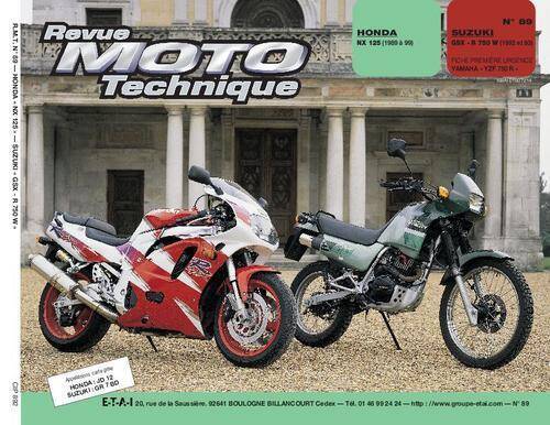 Rmt 89.2 Honda Nx 125(89/93)/suzuki Gsx-R750(92/93)