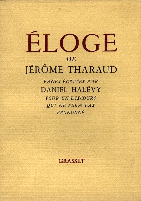 Eloge de j. tharaud