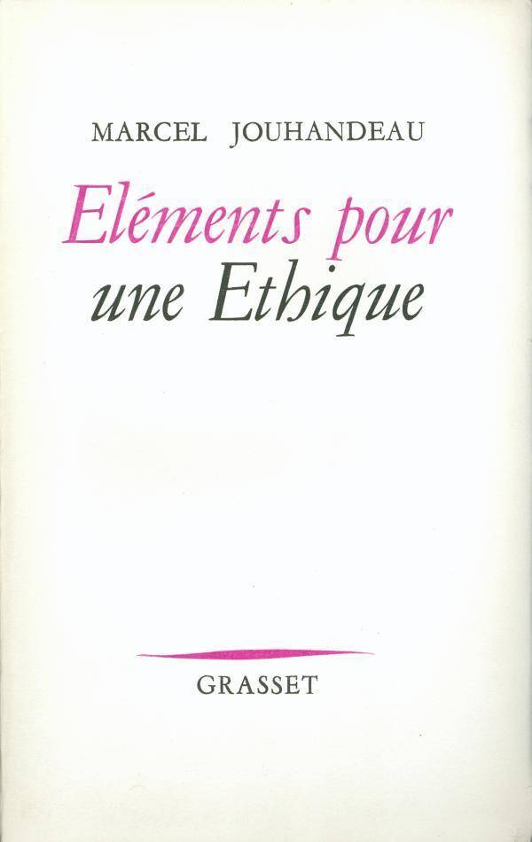 Elements pour un ethique