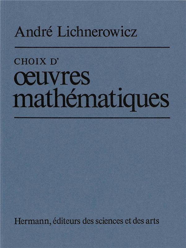 Choix d oeuvres mathematiques