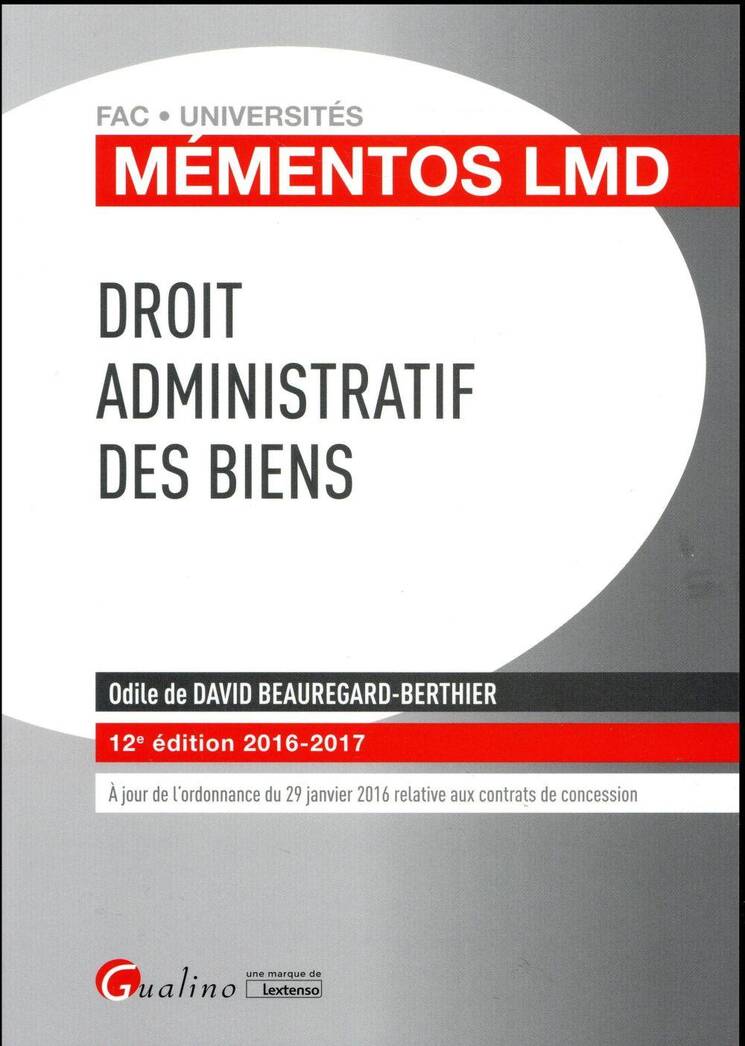 Droit Administratif des Biens 2016-2017