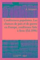 Conferences populaires. les