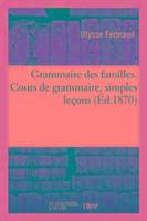 Grammaire des familles. cours de