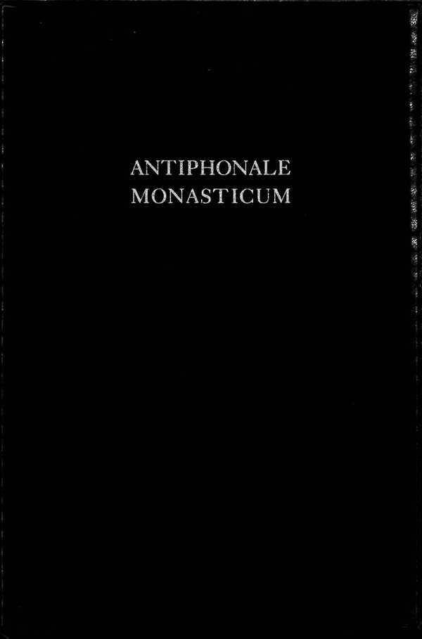 Antiphonale Monasticum 3 de Sanctis