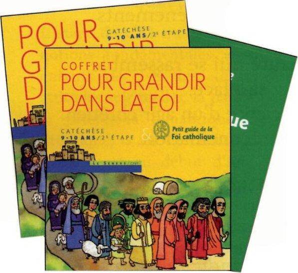 Pour grandir dans la foi 2ème étape CM1 livre enfant + petit guide