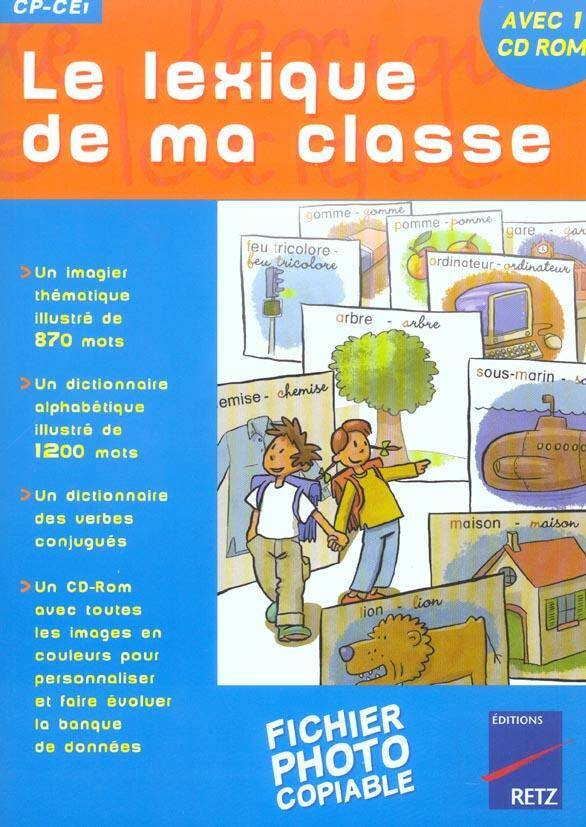 Le lexique de ma classe CP - CE1 + CD-Rom