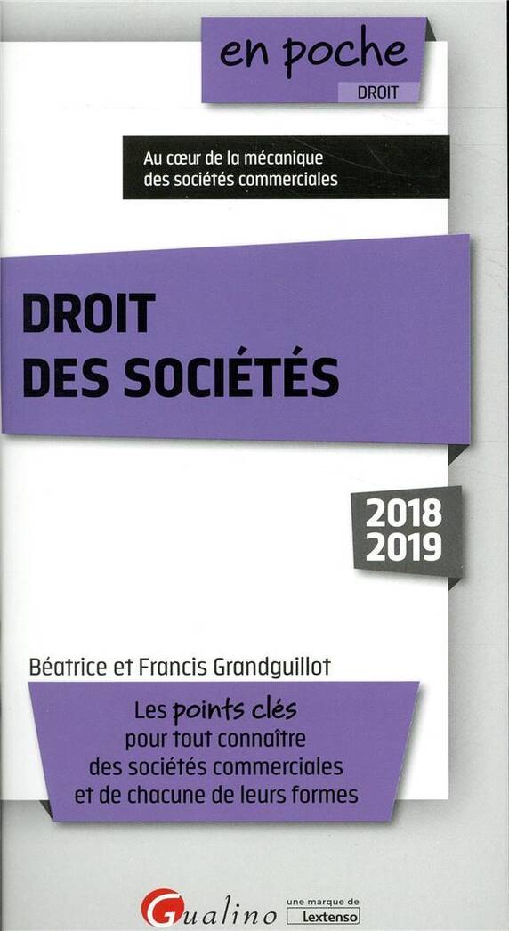 Droit des Societes (Edition 2018/2019)