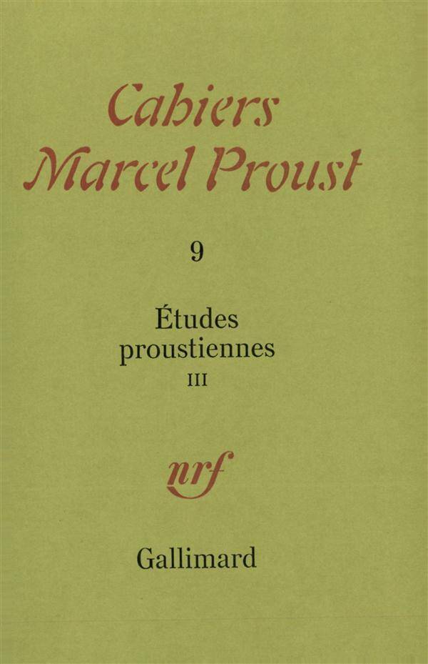 Cahiers Marcel Proust