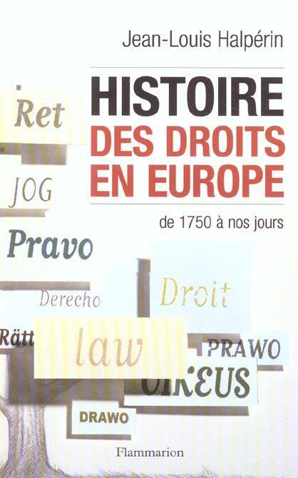 Histoire des droits en Europe