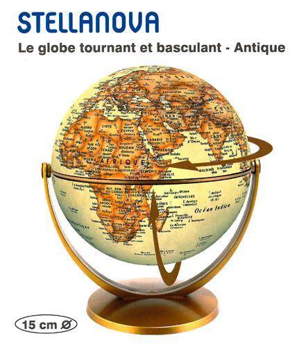 Globe 15 CM Antique Tournant & Basculant