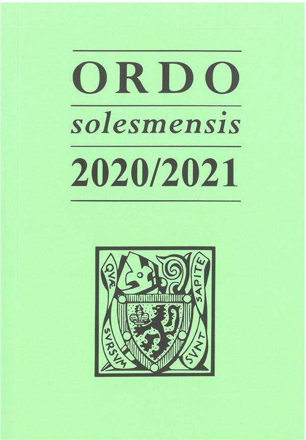 Ordo Solesmensis 2020/2021