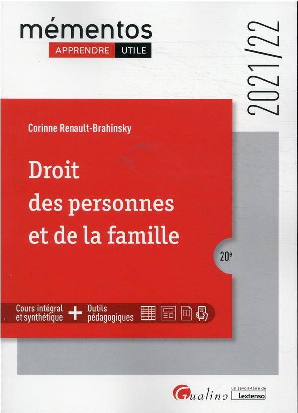 Droit des Personnes et de la Famille (Edition 2021/2022)