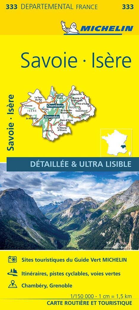 Isère, Savoie 1:150 000