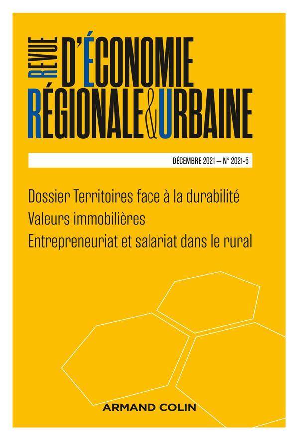 Revue d economie regionale et