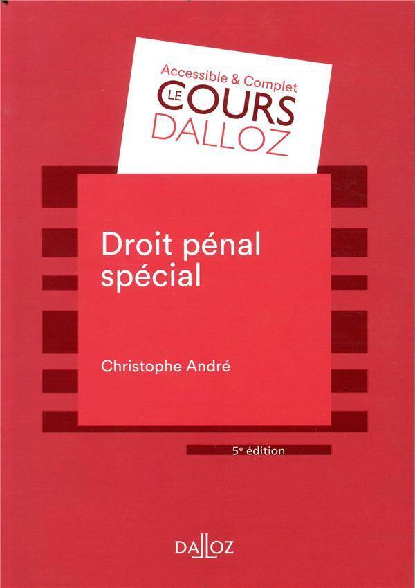 DROIT PENAL SPECIAL