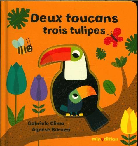 Deux toucans, trois tulipes