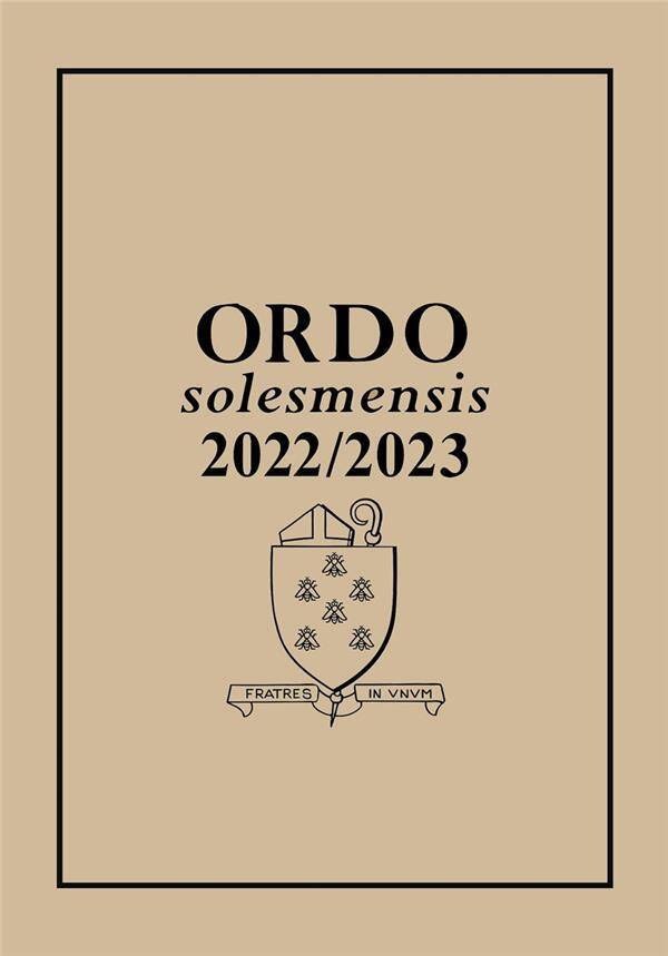 ORDO SOLESMENSIS 2022/2023