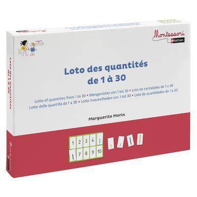 Montessori : Loto des Quantites de 1 a 30