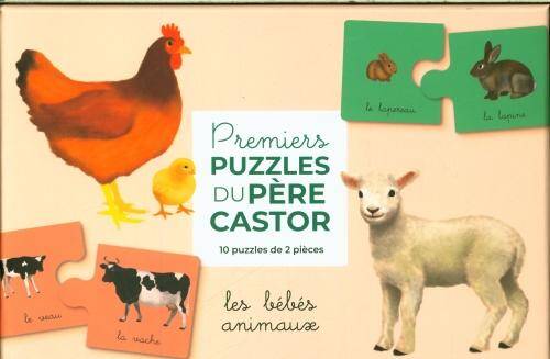 Les bébés animaux : premiers puzzles du Père Castor