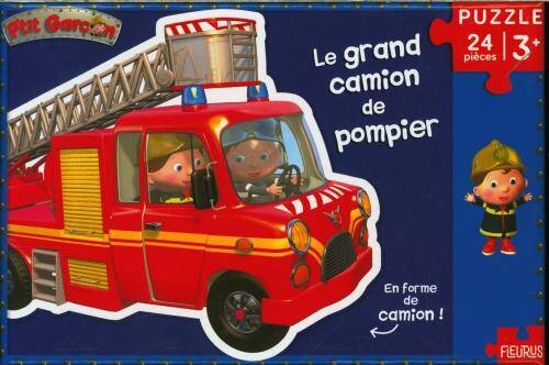 Le grand camion de pompier : puzzle 24 pièces