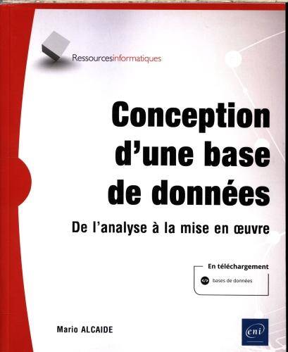 Conception d'une base de données : de l'analyse à la mise en oeuvre