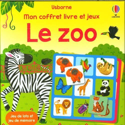 Le zoo : mon coffret livre et jeux : dès 3 ans