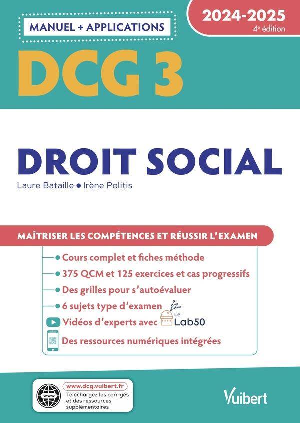 Dcg 3 Droit Social: Manuel et Applications; Maitriser les