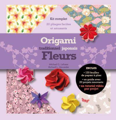 Origami traditionnel japonais : fleurs