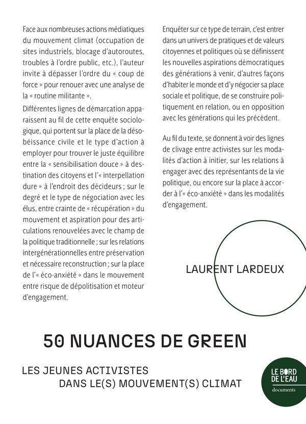 50 Nuances de Green: Les Jeunes Activistes Dans Le s Mouvement s Clima