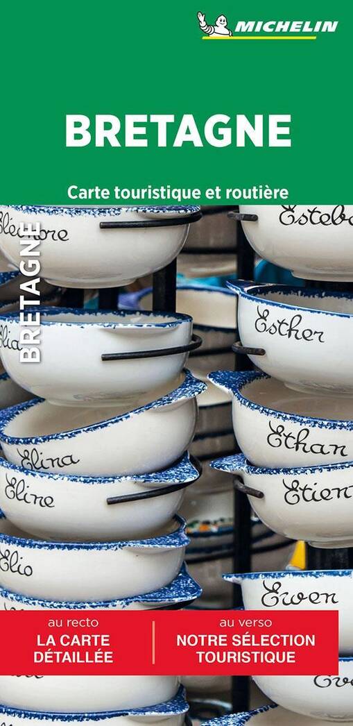 Bretagne : Carte Touristique et Routiere (Edition 2024)