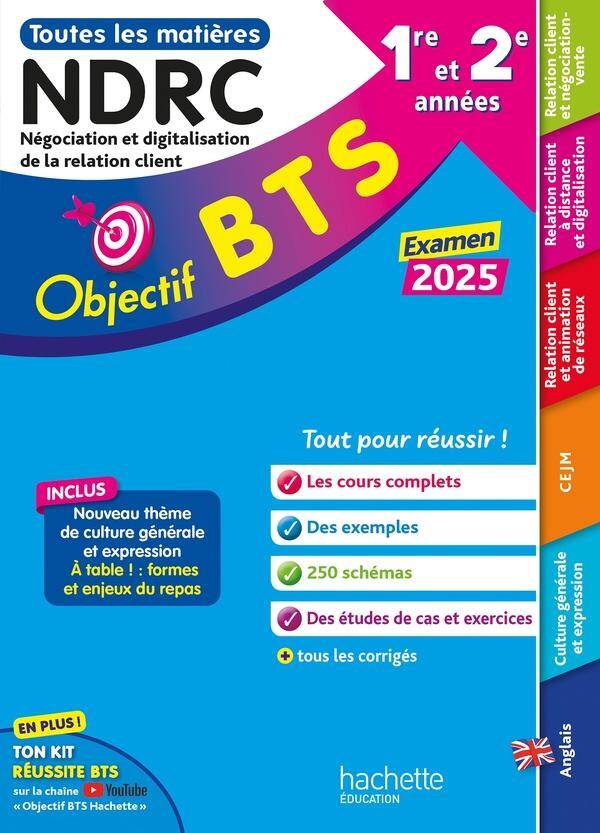 Objectif bts ndrc 1re et 2e