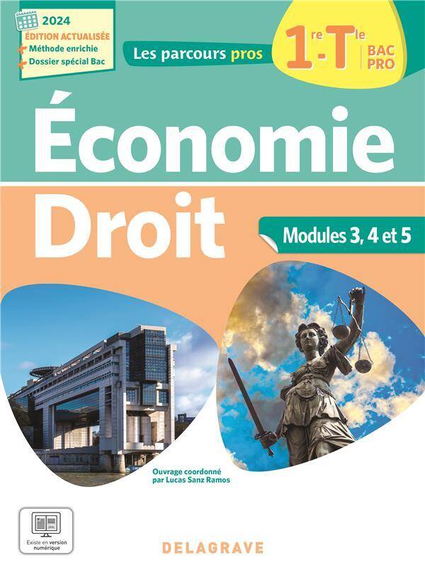 Les Parcours Pro; Economie, Droit: 1re, Tle Bac Pro; Pochette Eleve